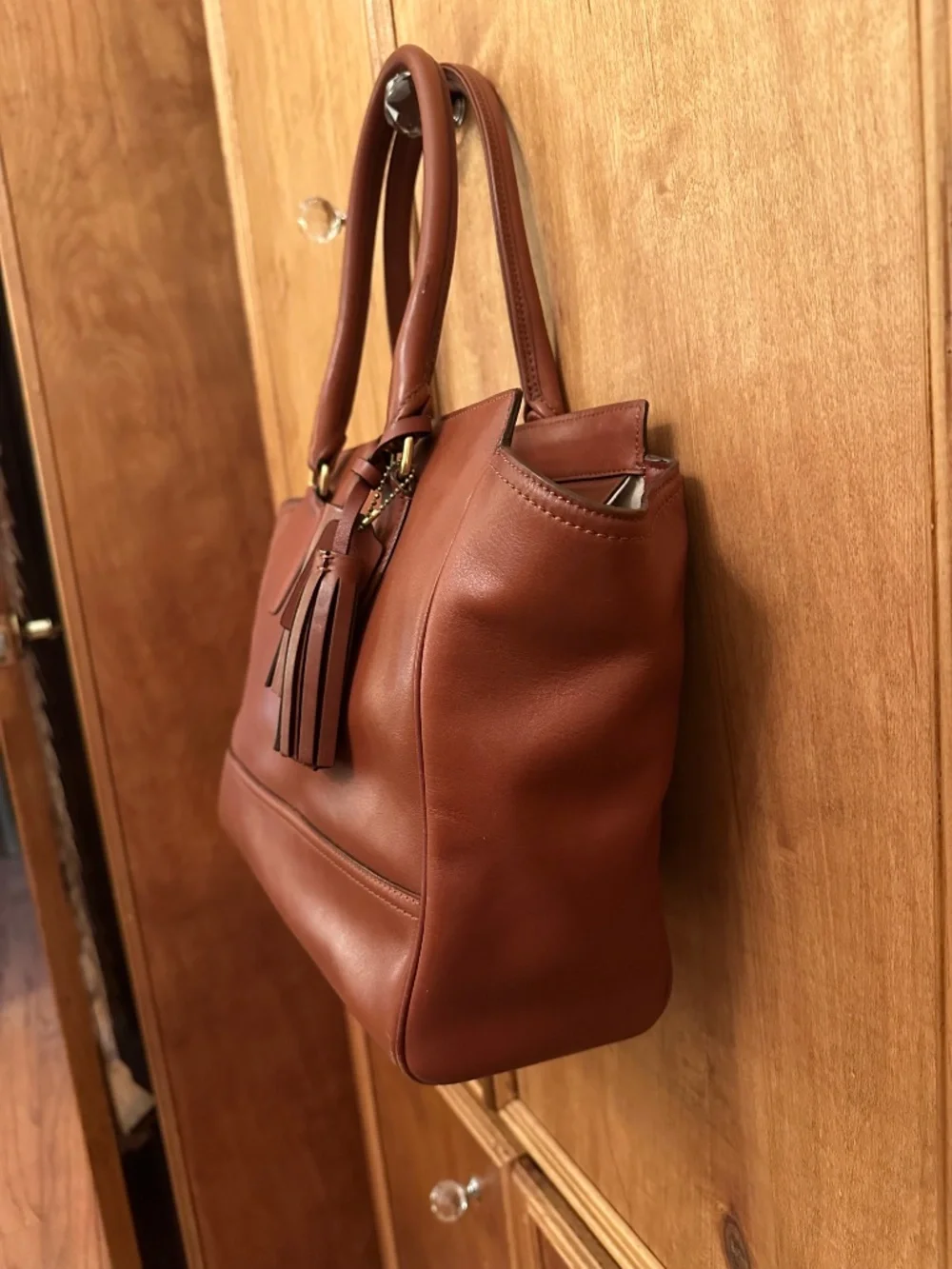 Coach Legacy Candace Carryall 19890 Cognac EUC MSRP $398 - Picture 3 of 11